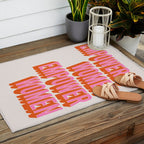 Empowered Women Empower Women (Pink Orange) Outdoor Rug Gallery Image 2