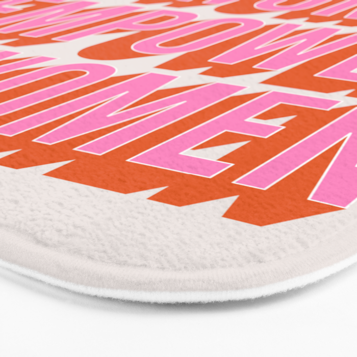 Empowered Women Empower Women (Pink Orange) Bath Mat Gallery Image 3