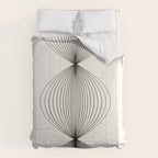 Geometric Orb Shapes - Black and White Comforter Gallery Image 6