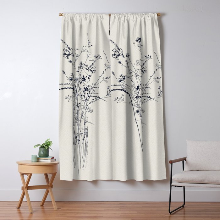 Wildflower Bouquet Window Curtain Gallery Image 1