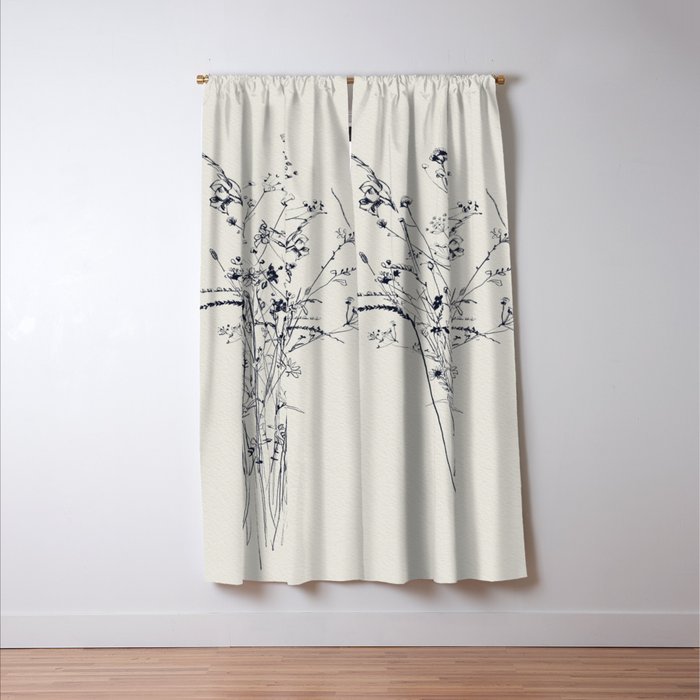 Wildflower Bouquet Window Curtain Gallery Image 3