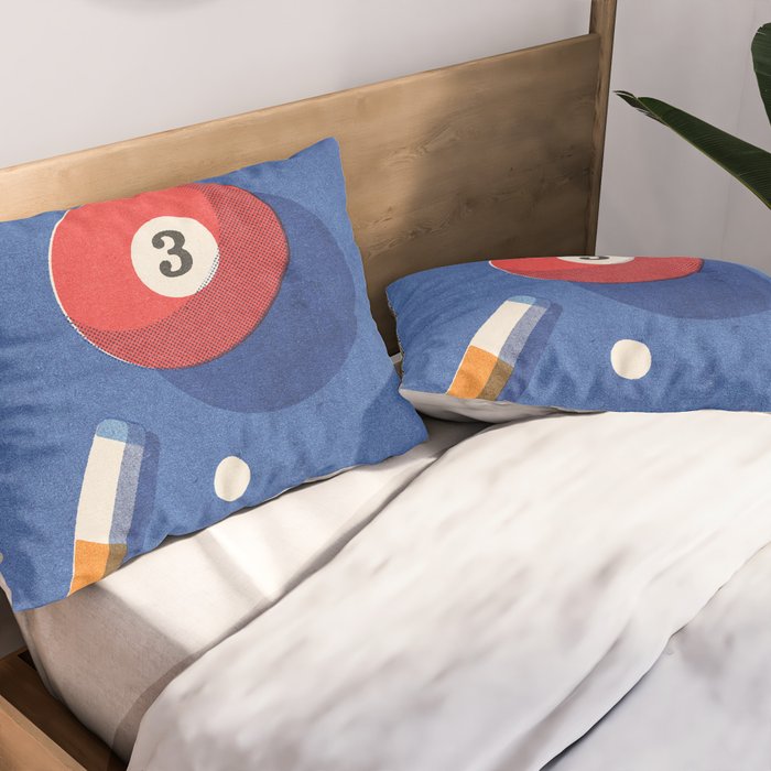 BALLS / Billiards - ball 3 I Pillow Sham Gallery Image 2