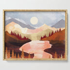 Mountain Forest Lake Serving Tray Gallery Image 1