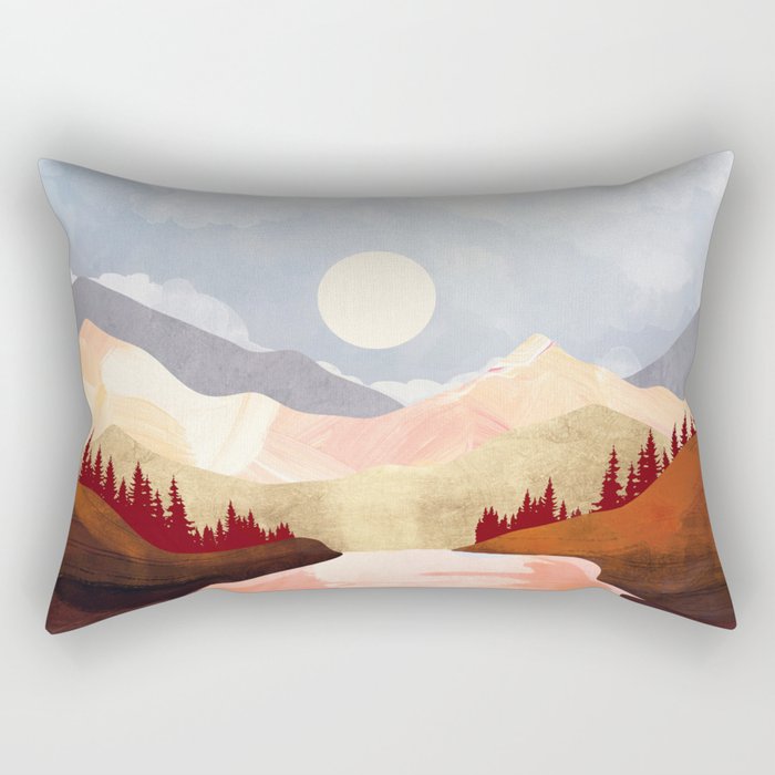 Mountain Forest Lake Rectangular Pillow Gallery Image 1