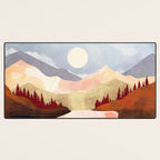 Mountain Forest Lake Desk Mat Gallery Image 3