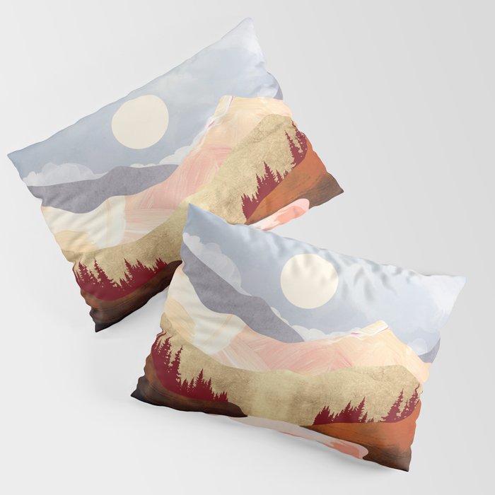 Mountain Forest Lake Pillow Sham Gallery Image 1