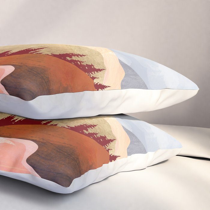 Mountain Forest Lake Pillow Sham Gallery Image 3