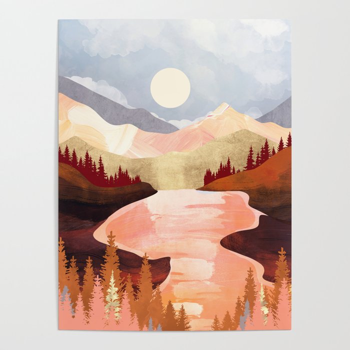 Mountain Forest Lake Poster Gallery Image 4