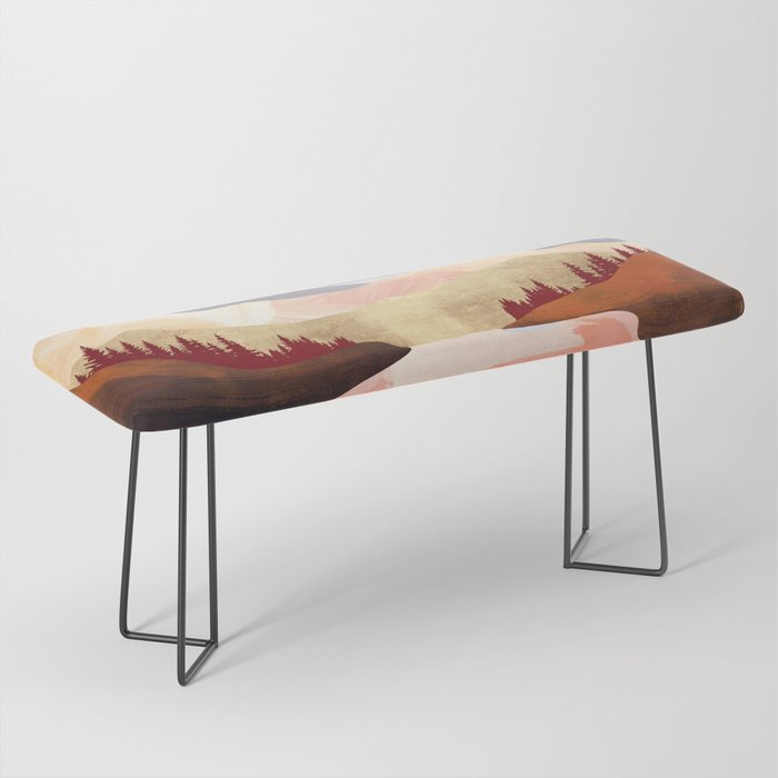 Mountain Forest Lake Bench Gallery Image 1
