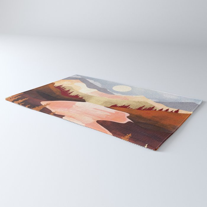 Mountain Forest Lake Rug Gallery Image 3