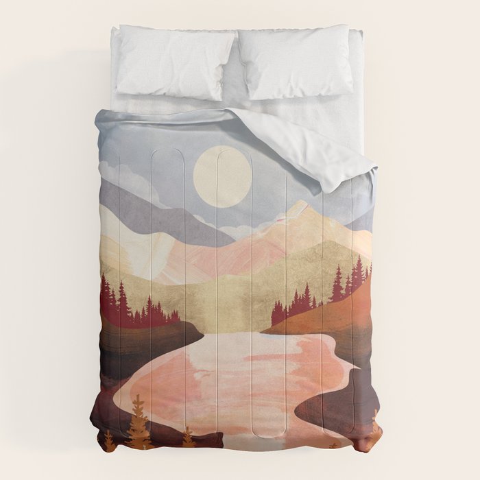 Mountain Forest Lake Comforter Gallery Image 1
