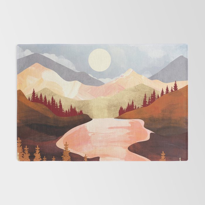 Mountain Forest Lake Rug Gallery Image 2