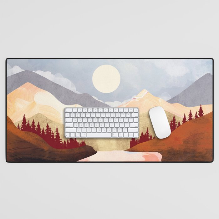 Mountain Forest Lake Desk Mat Gallery Image 1