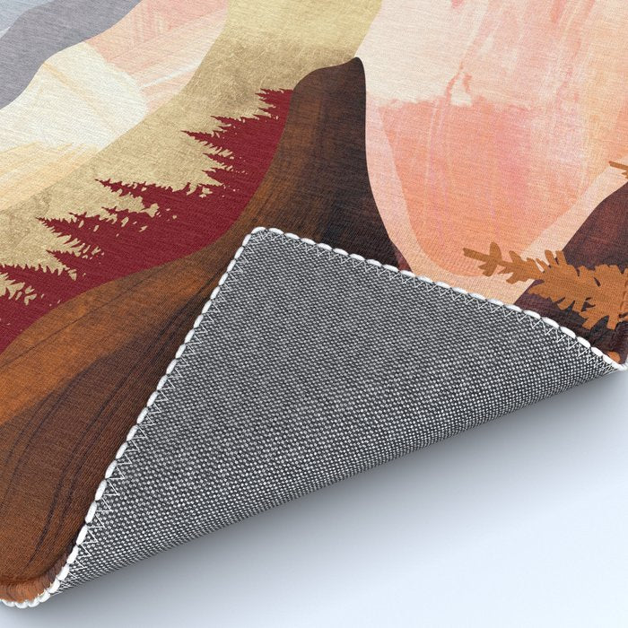 Mountain Forest Lake Rug Gallery Image 4
