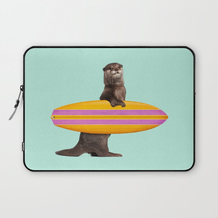 SURFING OTTER Laptop Sleeve Gallery Image 1