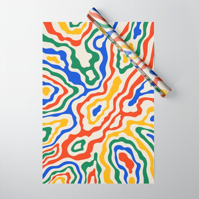 Electric Waves Wrapping Paper Gallery Image 1