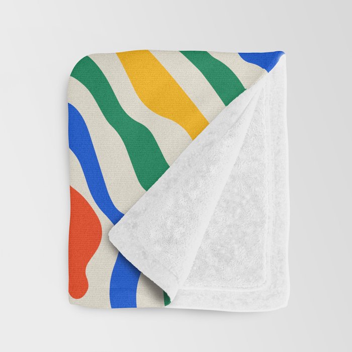 Electric Waves Throw Blanket Gallery Image 3