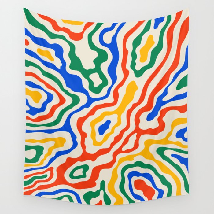 Electric Waves Wall Tapestry Gallery Image 4