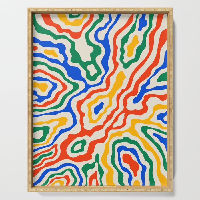 Electric Waves Serving Tray Gallery Image 1