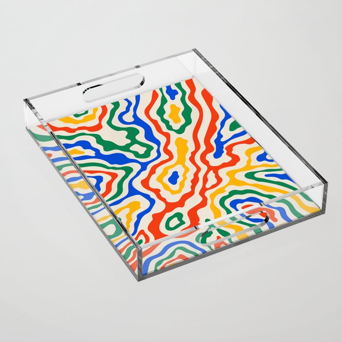 Electric Waves Acrylic Tray Gallery Image 1