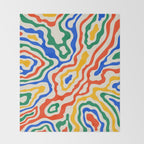 Electric Waves Throw Blanket Gallery Image 2