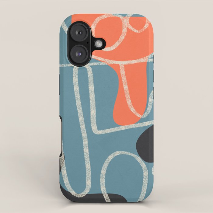 Organic Minimalist Layers 4 iPhone Case Gallery Image 1