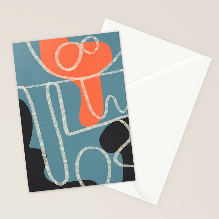 Organic Minimalist Layers 4 Stationery Card Gallery Image 2
