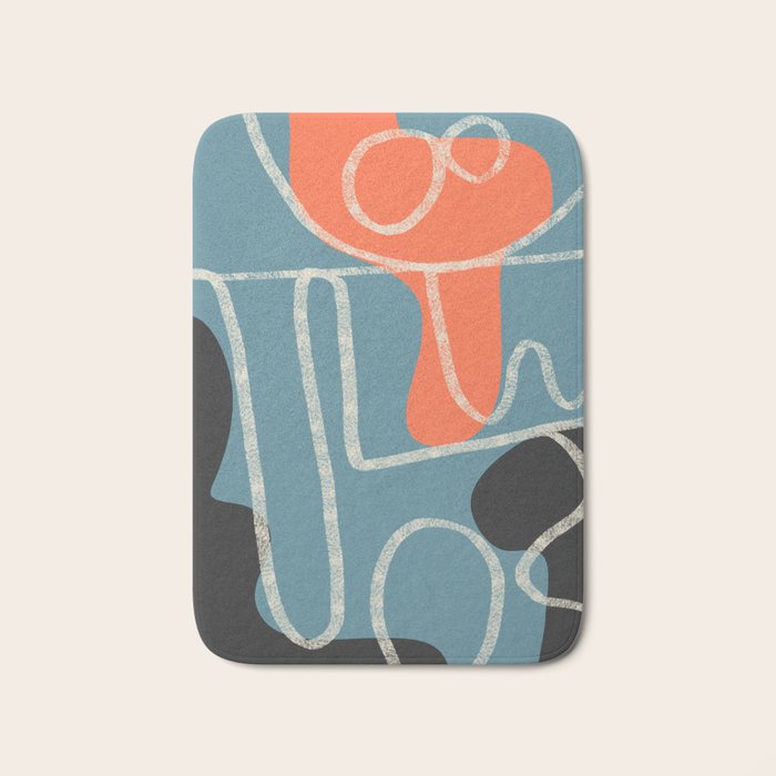 Organic Minimalist Layers 4 Bath Mat Gallery Image 1
