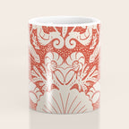Neptune's joy warm red damask reworked Coffee Mug Gallery Image 4