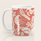 Neptune's joy warm red damask reworked Coffee Mug Gallery Image 3