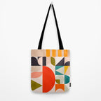 mid century geometry abstract shapes bauhaus 3 Tote Bag Gallery Image 2