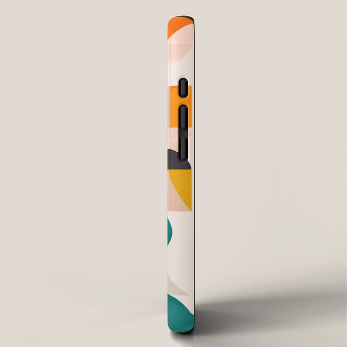 mid century geometry abstract shapes bauhaus 3 iPhone Case Gallery Image 2
