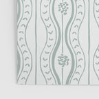 Wavy lines and tiny blooms - dusty mint pastel green pattern Poster Gallery Image 3