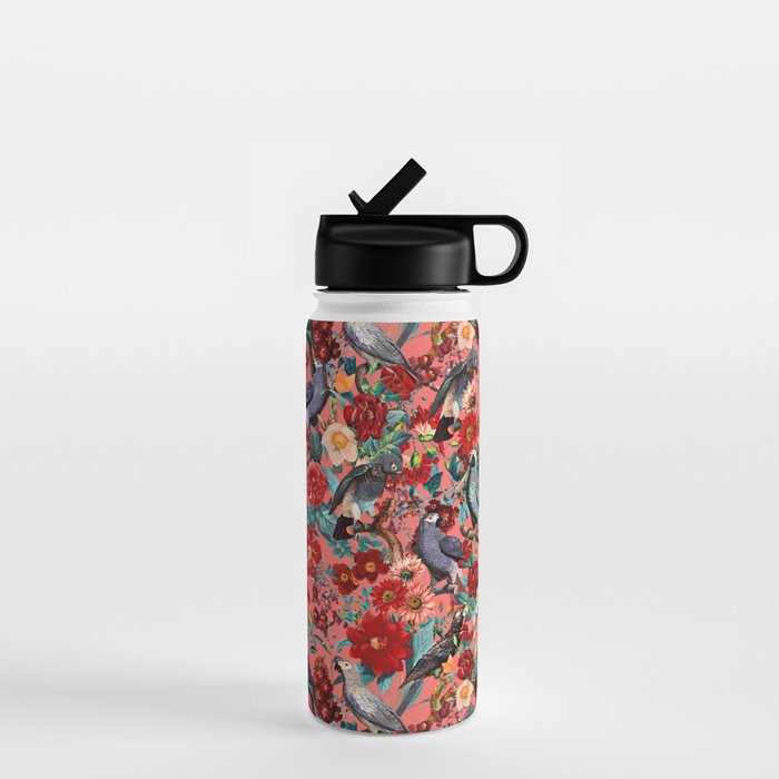 FLORAL AND BIRDS XIX Water Bottle Gallery Image 1