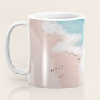 Dream Beach - Aerial Photography of Pink and Turquoise Coast Coffee Mug Gallery Image 3