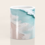 Dream Beach - Aerial Photography of Pink and Turquoise Coast Coffee Mug Gallery Image 4