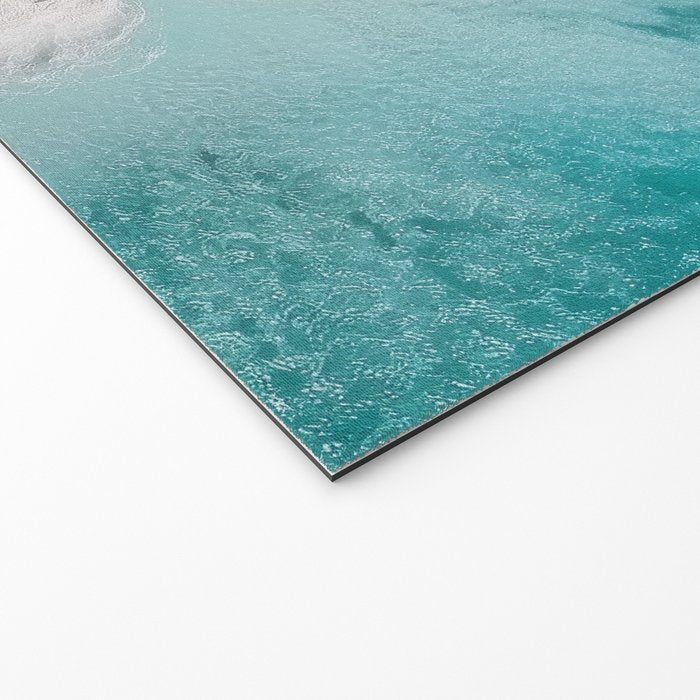 Dream Beach - Aerial Photography of Pink and Turquoise Coast Welcome Mat Gallery Image 2