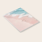 Dream Beach - Aerial Photography of Pink and Turquoise Coast Notebook Gallery Image 3
