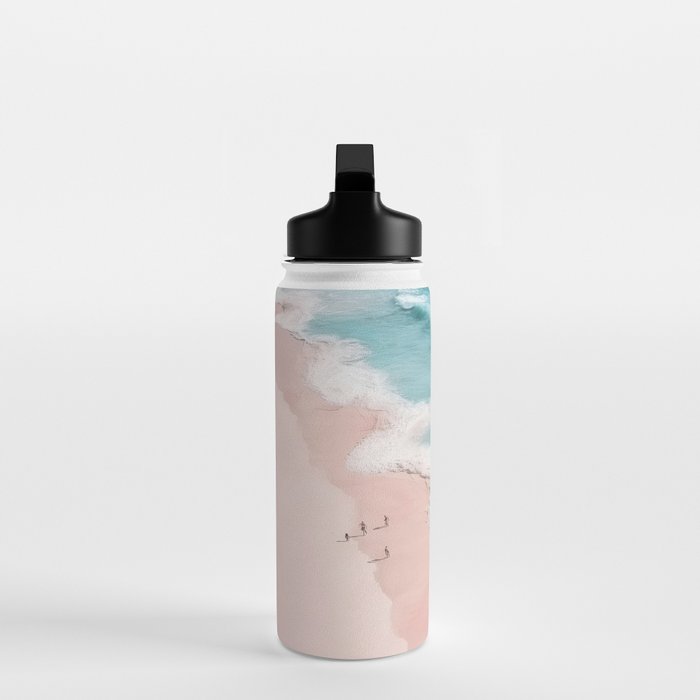 Dream Beach - Aerial Photography of Pink and Turquoise Coast Water Bottle Gallery Image 3