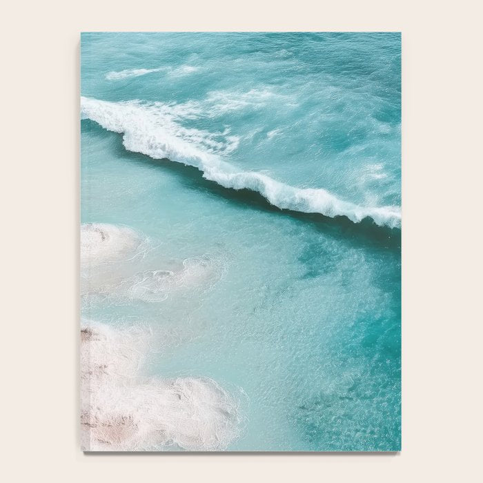 Dream Beach - Aerial Photography of Pink and Turquoise Coast Notebook Gallery Image 4