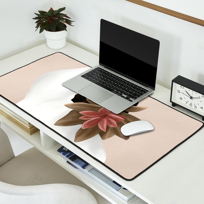 With a Flower Desk Mat Gallery Image 2