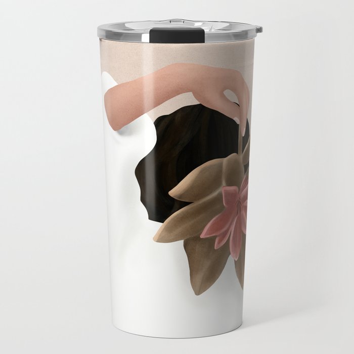 With a Flower Travel Mug Gallery Image 1