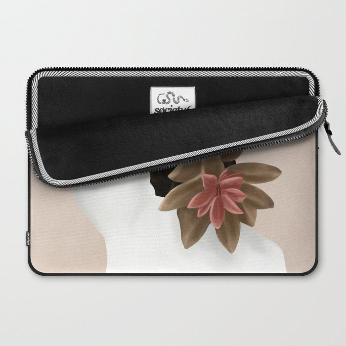 With a Flower Laptop Sleeve Gallery Image 2