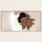 With a Flower Desk Mat Gallery Image 3
