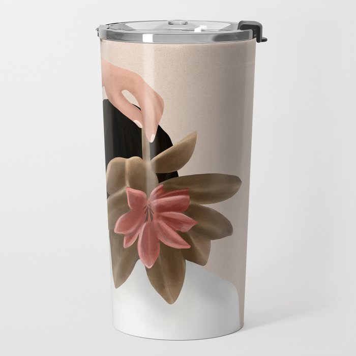 With a Flower Travel Mug Gallery Image 2