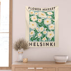 Flower Market Helsinki - Matisse Inspired Wall Tapestry Gallery Image 2