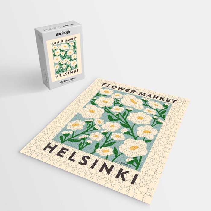 Flower Market Helsinki - Matisse Inspired Jigsaw Puzzle Gallery Image 2