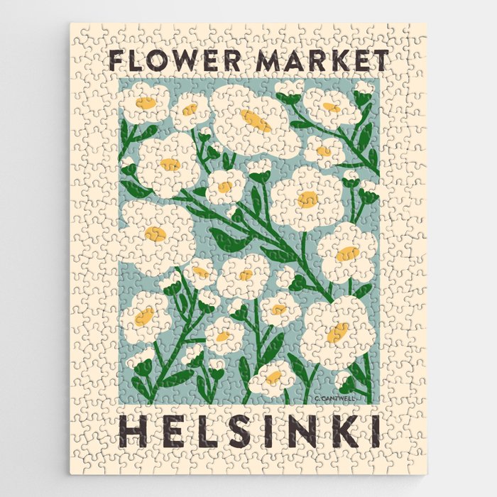 Flower Market Helsinki - Matisse Inspired Jigsaw Puzzle Gallery Image 1