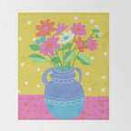 When spring meets summer Throw Blanket Gallery Image 2