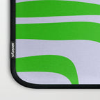 Abstract Lime and Lavender Mid Century Modern Palm Springs Pattern Laptop Sleeve Gallery Image 3